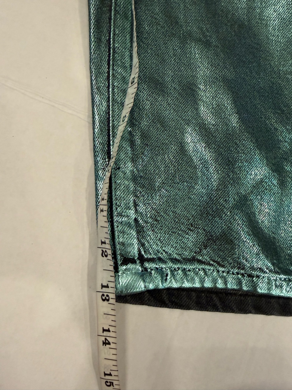 Free People Extreme Measures Metallic Barrel Shorts NEW with Tags Size 26” - Picture 7 of 16